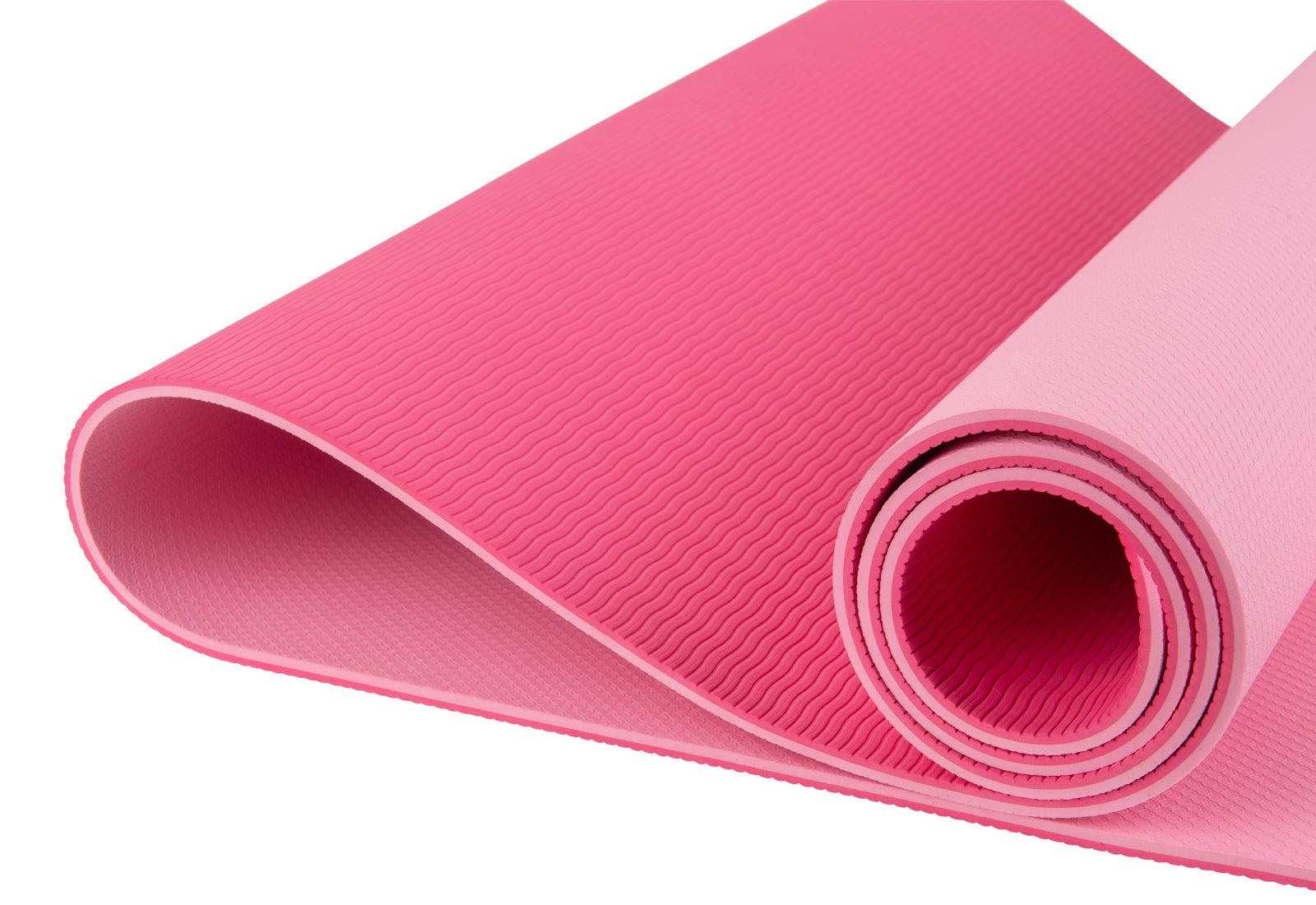 Spill - Blue, Olive Green, Pink and Cream Yoga Mat